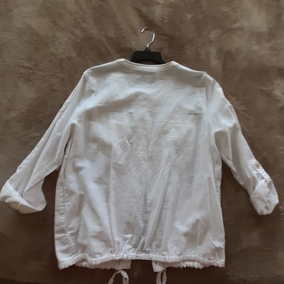 Liz  Claiborne  White  Shirt  size   L. - Picture 5 of 6